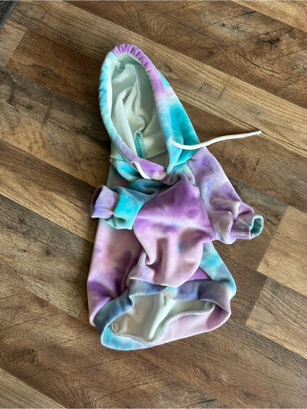 Tie-Dye Pastel Hoodie for Dogs - Purple & Blue